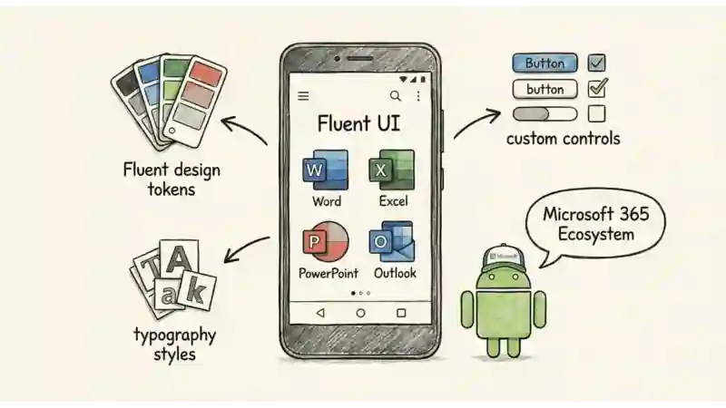 Fluent UI Android project screenshot